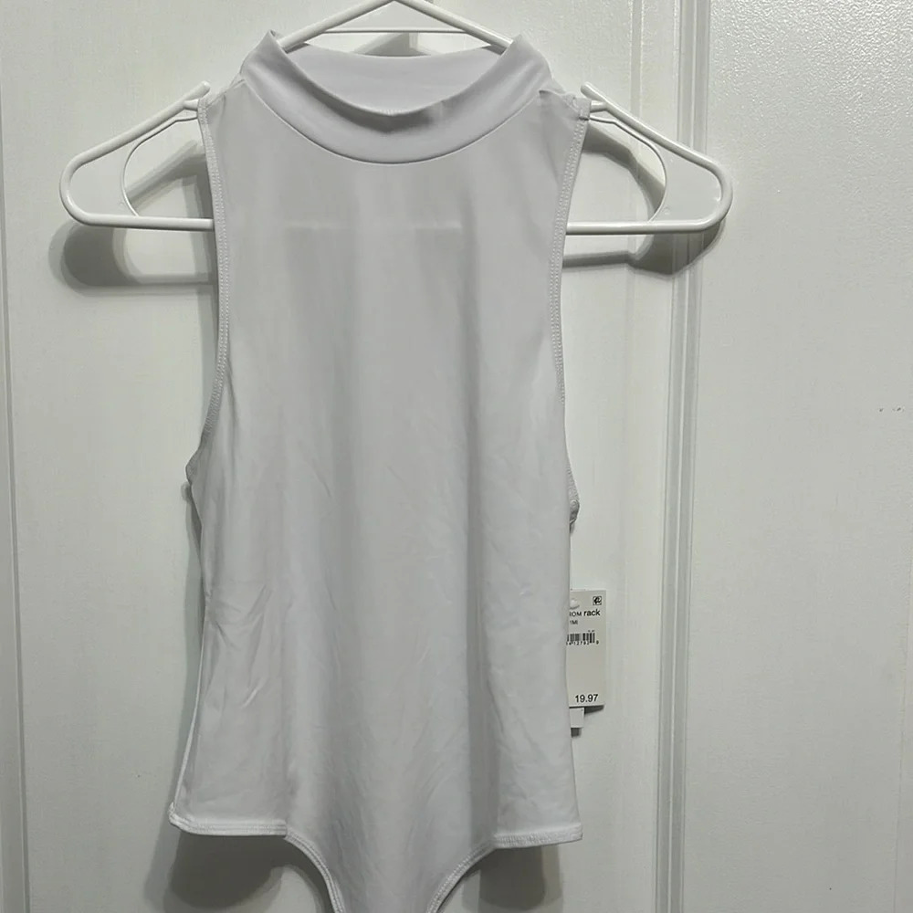 Abound White Sleeveless NWT women’s white‎ thong bodysuit